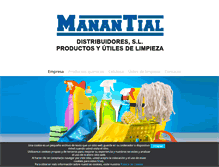 Tablet Screenshot of manantialdistribuidores.com